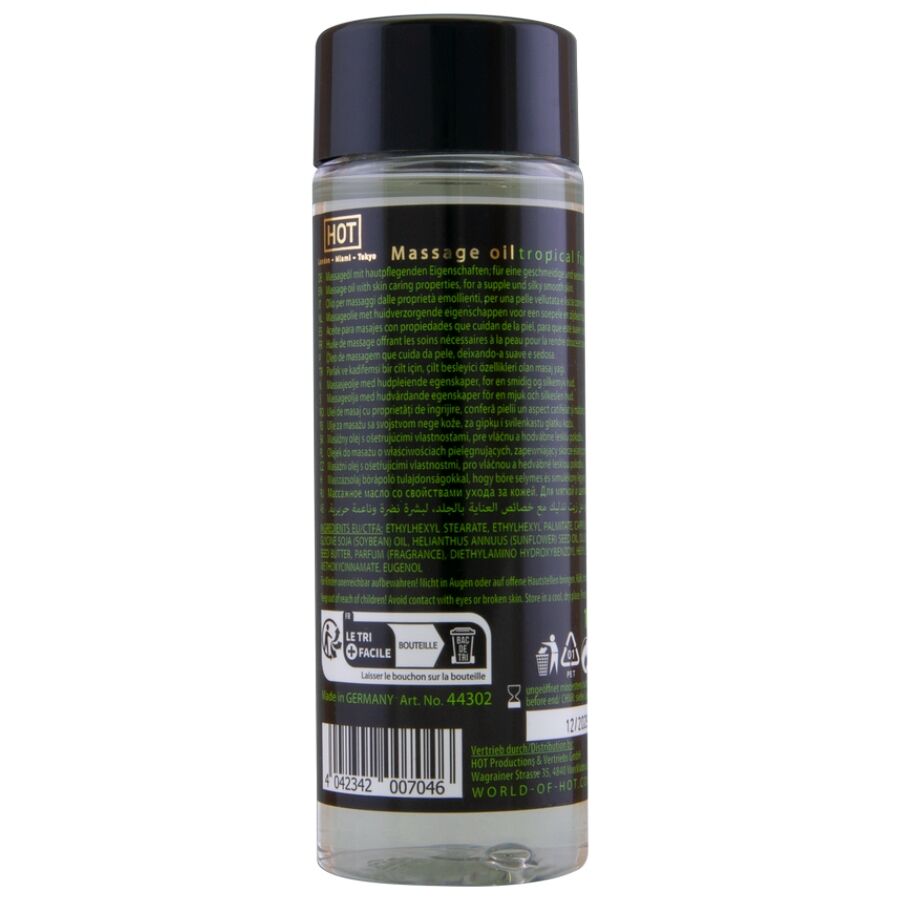 HOT - OLIO DA MASSAGGIO FRUTTA TROPICALE 100 ML - HOT | Lingerie Harness Boutique