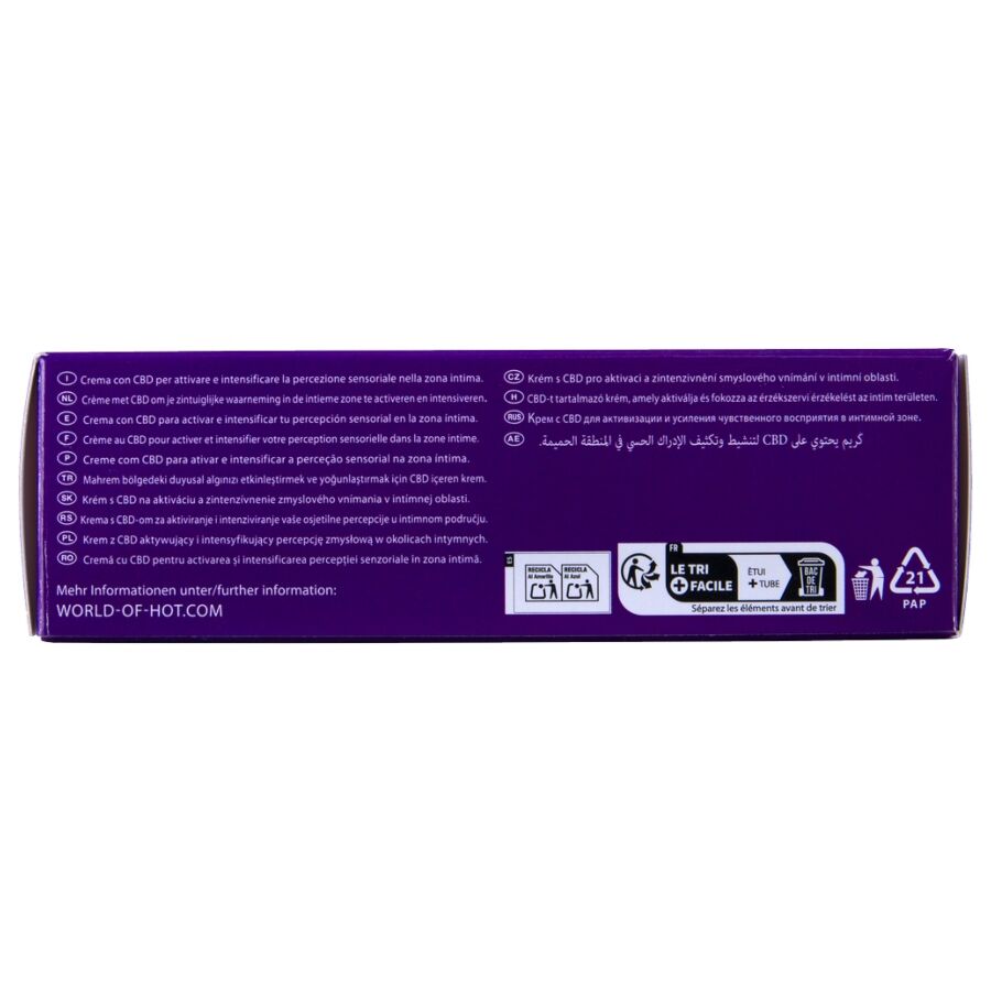 HOT - CREMA VULVA CON CBD 50ML - HOT | Lingerie Harness Boutique