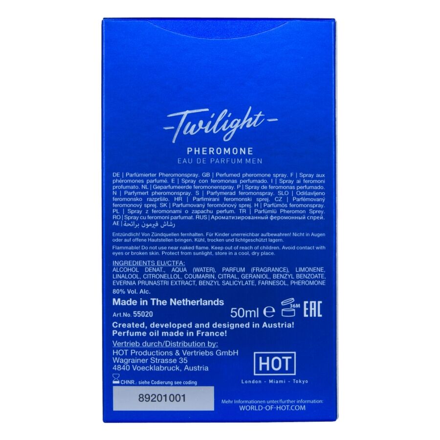 HOT - TWILIGHT PHEROMONE PARFUM UOMO 50 ML - HOT | Lingerie Harness Boutique