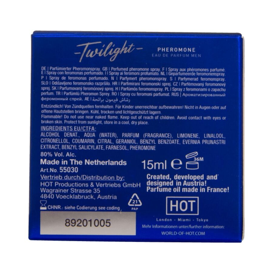 HOT - TWILIGHT PHEROMONE PARFUM UOMO 15 ML - HOT | Lingerie Harness Boutique