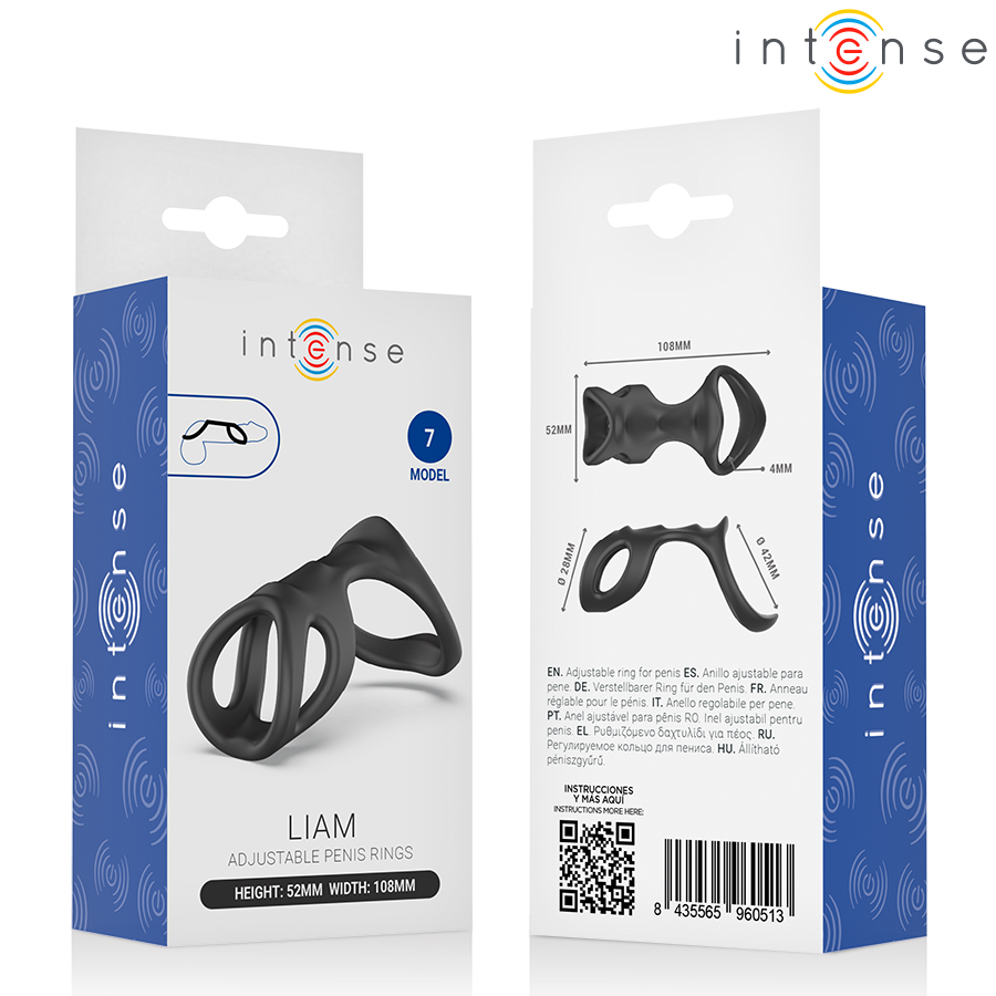 INTENSE - LIAM ANELLO PER PENE MODELLO 7 - INTENSE FOR HIM | Lingerie Harness Boutique