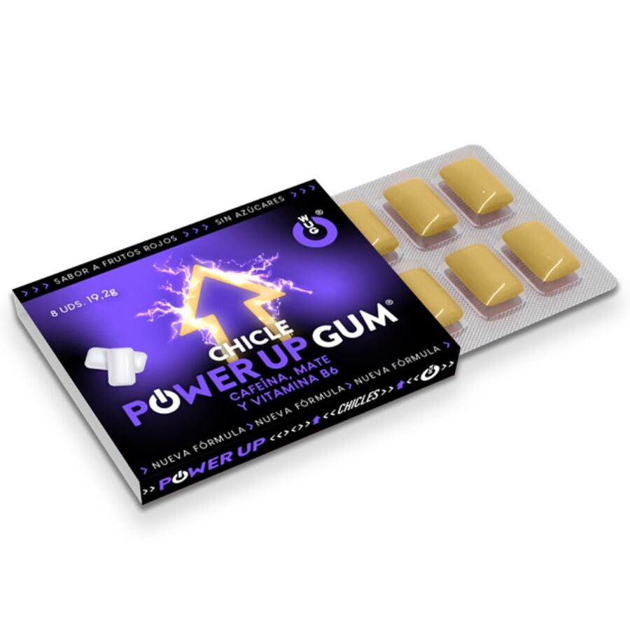 WUG POWER UP - POTENZIATORE DI ENERGIA E POTENZIATORE DI CONCENTRAZIONE 1 X 8 UNITÀ - WUG GUM | Lingerie Harness Boutique