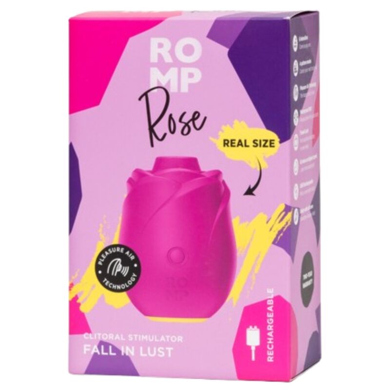 ROMP - ROSE STRUMENTO DI ASPIRAZIONE CLITORIDEA A FORMA DI ROSA - ROMP | Lingerie Harness Boutique