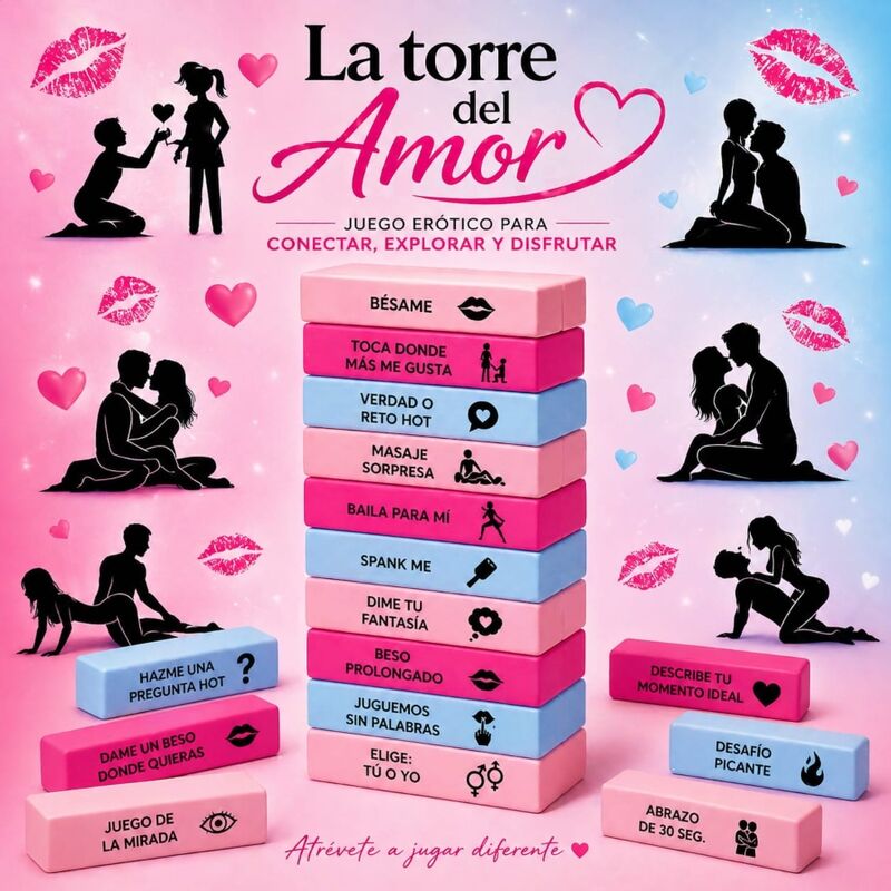 DIABLO PICANTE - LOVE TOWER GAME - VERSIONE SPAGNOLA - DIVERTY SEX | Lingerie Harness Boutique