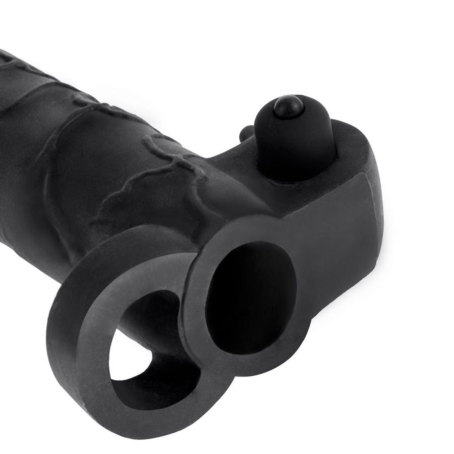 FANTASY X- TENSIONS - ESTENSIONE VIBRANTE REAL FEEL 2 NERA - FANTASY X-TENSIONS | Lingerie Harness Boutique