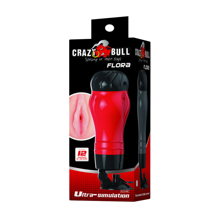 CRAZY BULL - VAGINA FLORA CON BASE MASTURBATORE - CRAZY BULL | Lingerie Harness Boutique