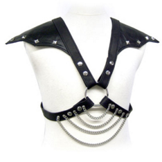 LEATHER BODY - METALLO E SPALLE - LEATHER BODY | Lingerie Harness Boutique