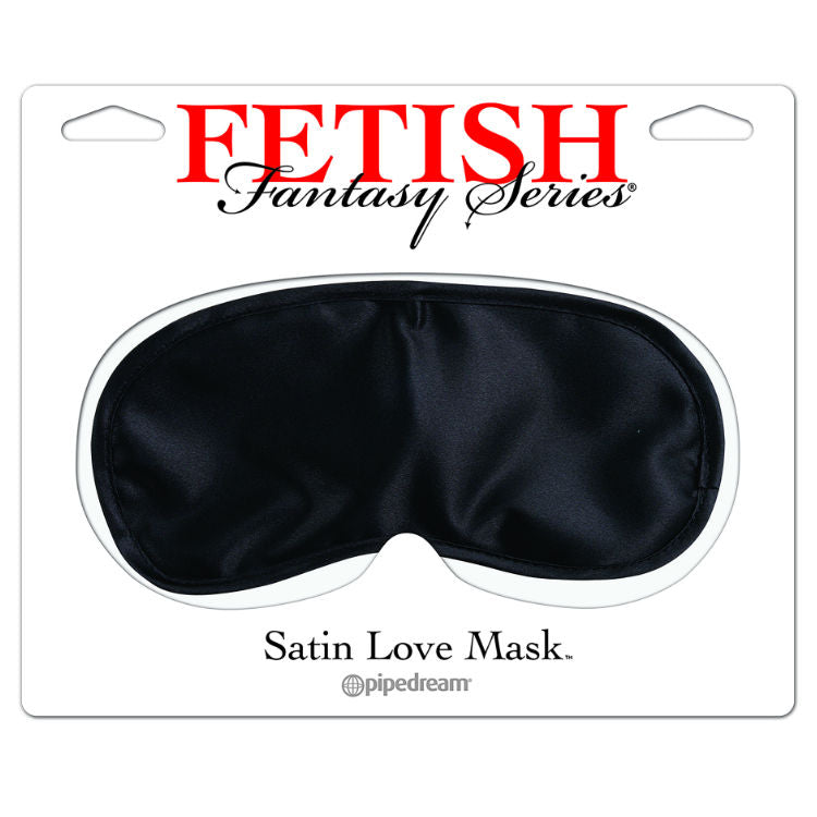 FETISH FANTASY SERIES - MASCHERA DAMORE IN RASO NERA - FETISH FANTASY SERIES | Lingerie Harness Boutique