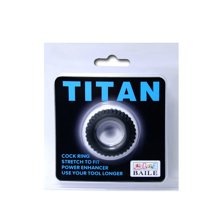 BAILE - COCKRING TITAN NERO 1.9 CM - BAILE FOR HIM | Lingerie Harness Boutique