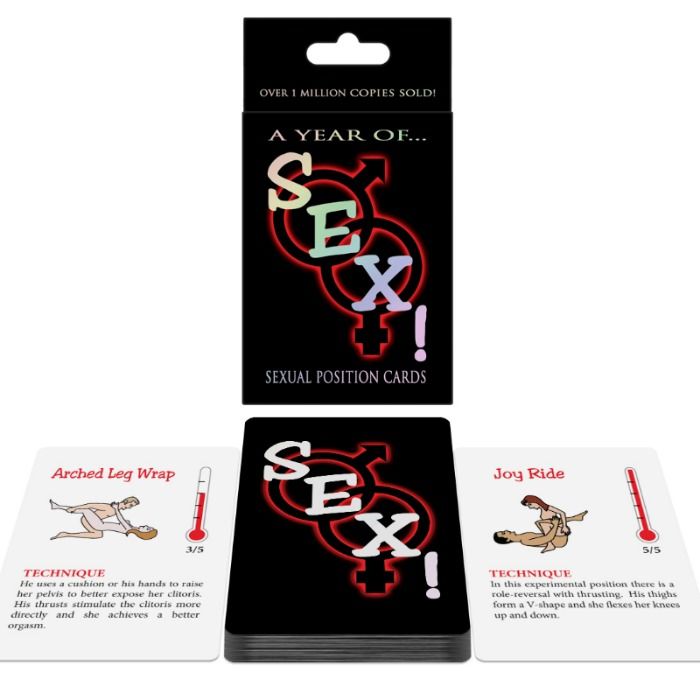 KHEPER GAMES - CARTE DI POSIZIONE SESSUALE UN ANNO DI...SESSO! - KHEPER GAMES | Lingerie Harness Boutique