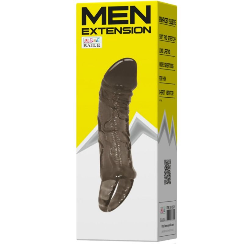 BAILE - GUAINA ESTENSIONE PENE CON CINTURINO PER TESTICOLI 11.5 CM - BAILE FOR HIM | Lingerie Harness Boutique