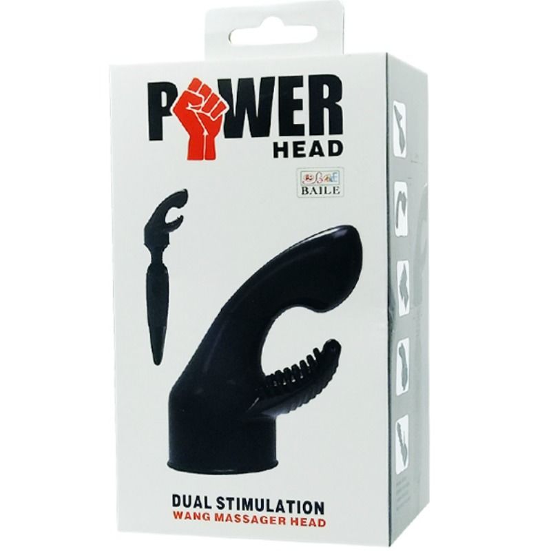 BAILE - POWER HEAD TESTINA INTERCAMBIABILE PER MASSAGGIATORESTIMOLAZIONE PUNTI G E CLITORIDE - BAILE POWER HEAD | Lingerie Harness Boutique
