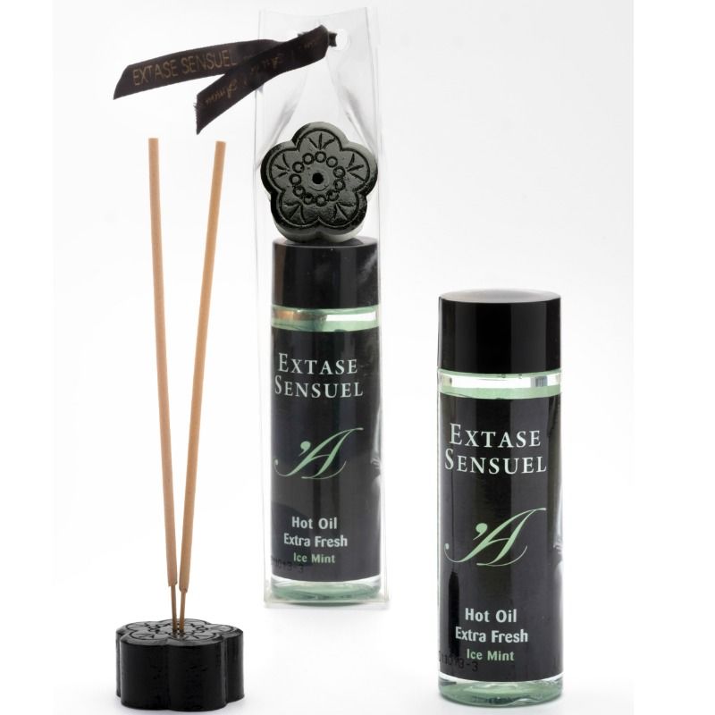 EXTASE SENSUAL - OLIO DA MASSAGGIO CON EFFETTO GHIACCIO EXTRA FRESCO 100 ML - EXTASE SENSUAL | Lingerie Harness Boutique