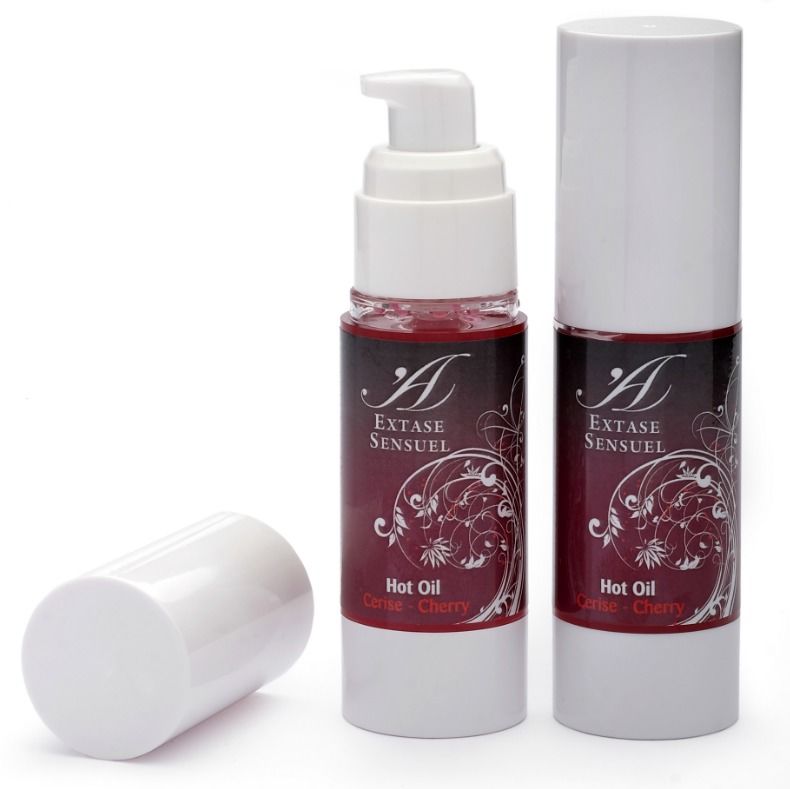 EXTASE SENSUAL - OLIO CALORE STIMOLANTE ALLA CILIEGIA 30 ML - EXTASE SENSUAL | Lingerie Harness Boutique