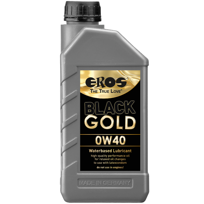 EROS - BLACK GOLD 0W40 LUBRIFICANTE A BASE ACQUA 1000 ML - EROS CLASSIC LINE | Lingerie Harness Boutique