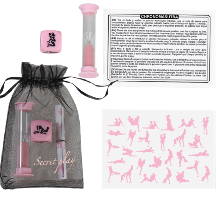 SECRETPLAY - KIT CRONOMASUTRA (ES/EN/FR/DE/PT) - SECRETPLAY 100% GAMES | Lingerie Harness Boutique