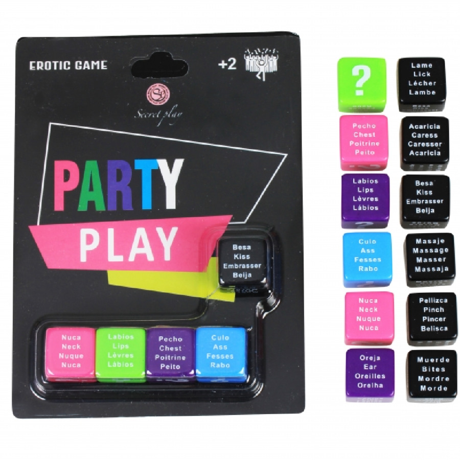 SECRETPLAY - GIOCO PARTY PLAY 5 DATO (ES/PT/EN/FR) - SECRETPLAY 100% GAMES | Lingerie Harness Boutique