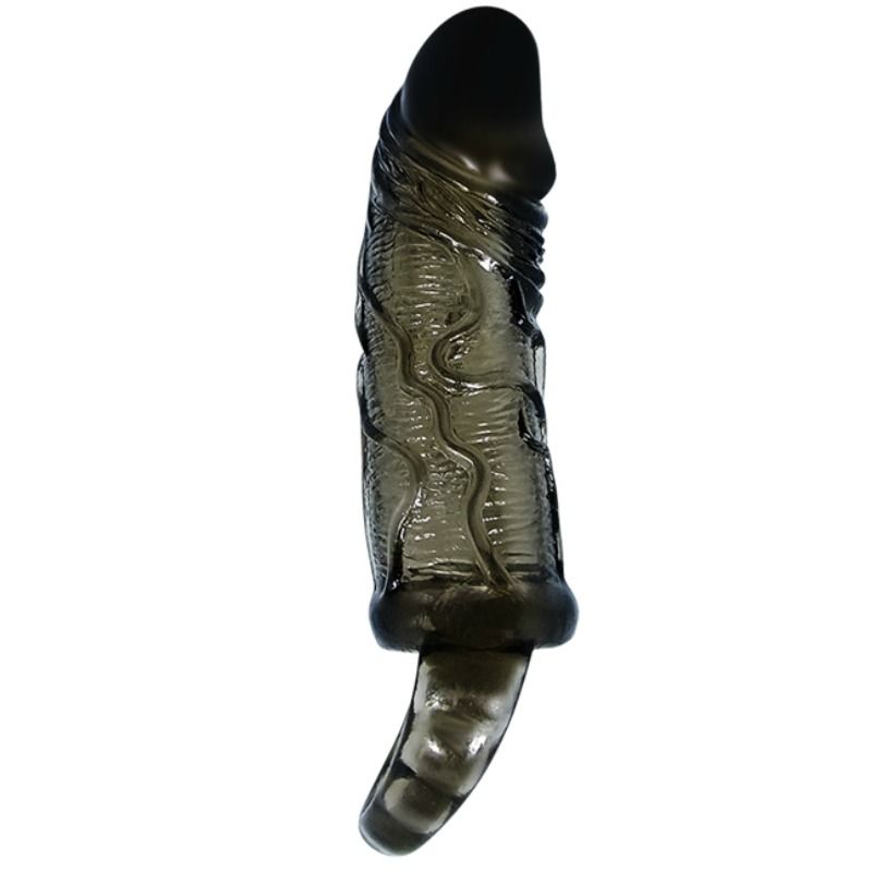 BAILE - COPERTURA ESTENSORE PENE CON CINTURINO PER TESTICOLI NERO 13.5 CM - BAILE FOR HIM | Lingerie Harness Boutique