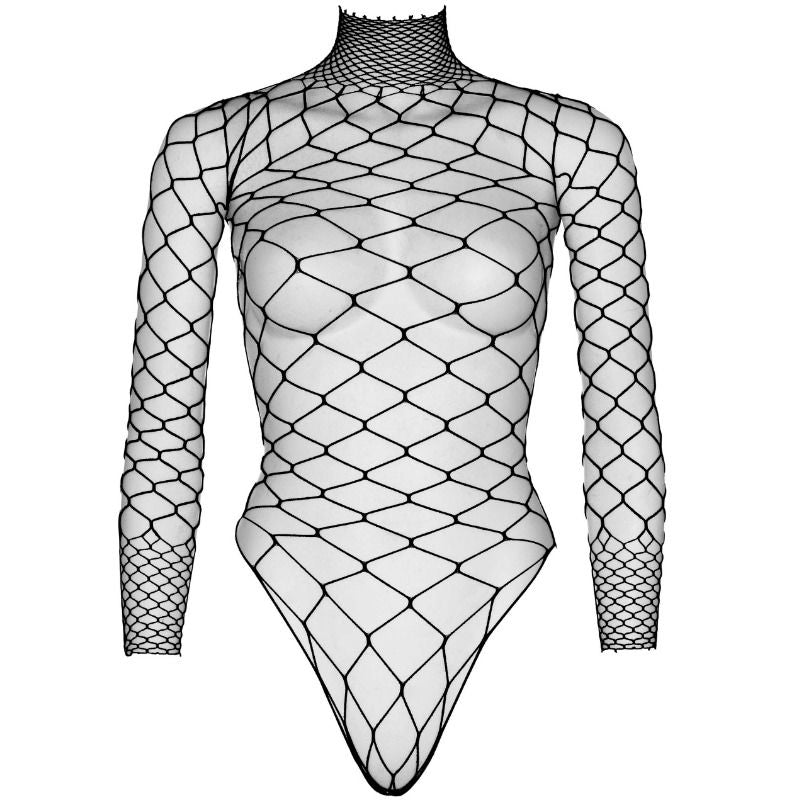 LEG AVENUE - TEDDY A RETE COLLO ALTO TAGLIA UNICA - LEG AVENUE BODYSTOCKINGS | Lingerie Harness Boutique