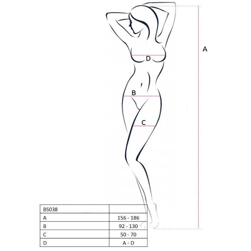 PASSION - WOMAN BS038 BODYSTOCKING BIANCO TAGLIA UNICA - PASSION WOMAN | Lingerie Harness Boutique