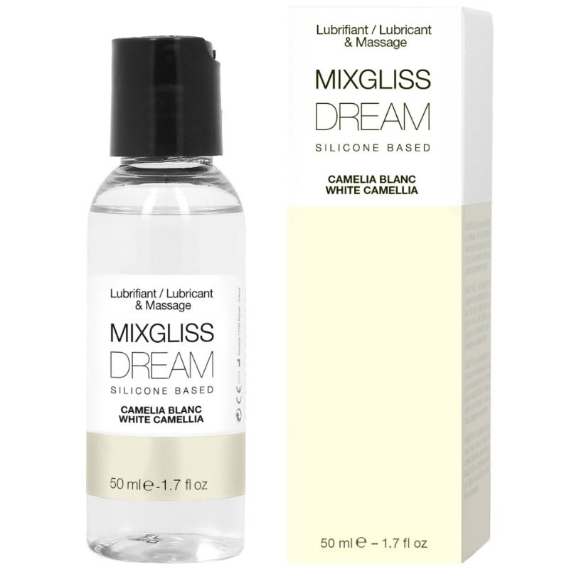 MIXGLISS - LUBRIFICANTE SILICONE DREAM WHITE CAMELIA 50 ML - MIXGLISS | Lingerie Harness Boutique