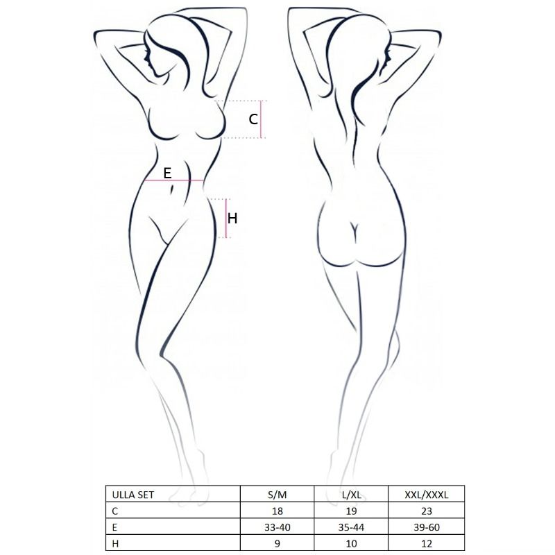 PASSION - SET PASSION - DONNA ULLA TAGLIA L/XL - PASSION WOMAN SETS | Lingerie Harness Boutique