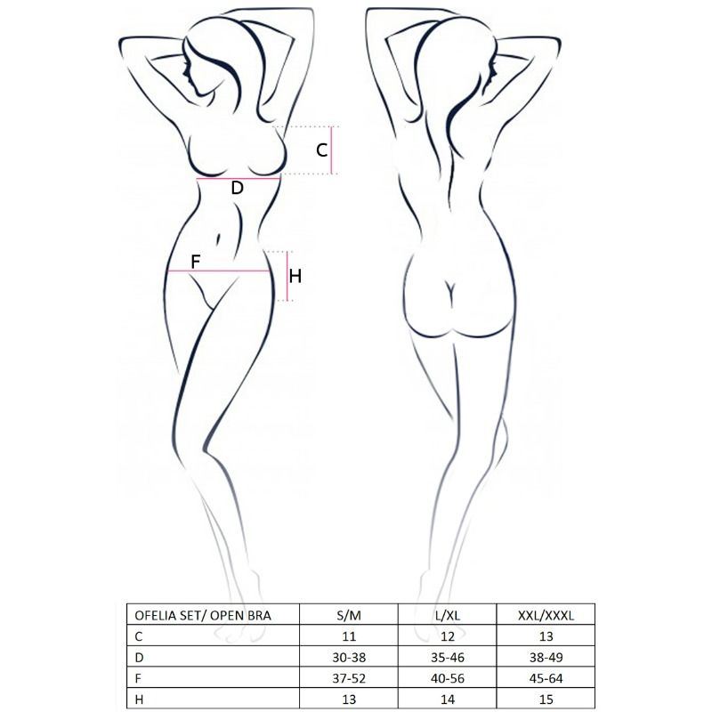 PASSION -SET DONNA OFELIA TAGLIA L/XL - PASSION WOMAN SETS | Lingerie Harness Boutique