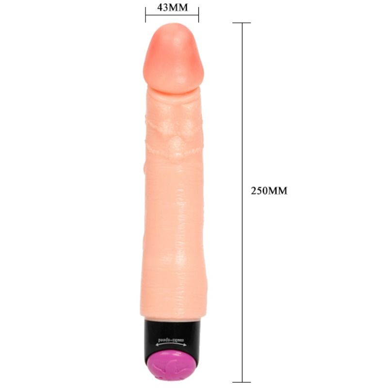 BAILE - VIBRATORE FLESSIBILE REALISTICO 25 CM - BAILE VIBRATORS | Lingerie Harness Boutique