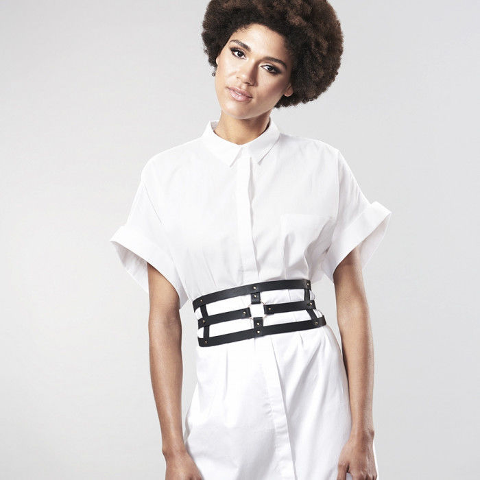 BIJOUX - INDISCRETS CINTURA LABIRINTO CON CINTURINO NERO - BIJOUX MAZE | Lingerie Harness Boutique