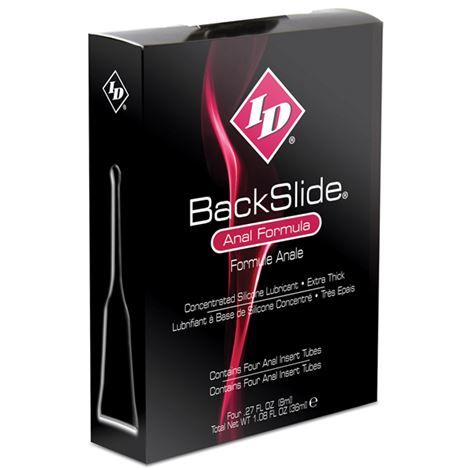 ID BACKSLIDE - INSERTO ANALE 4 TUBI 8ML - ID BACK SLIDE | Lingerie Harness Boutique