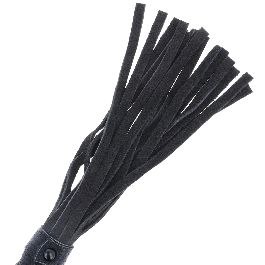 DARKNESS - FRUSTA BONDAGE NERA CON MANICO IN PELLE - DARKNESS SENSATIONS | Lingerie Harness Boutique
