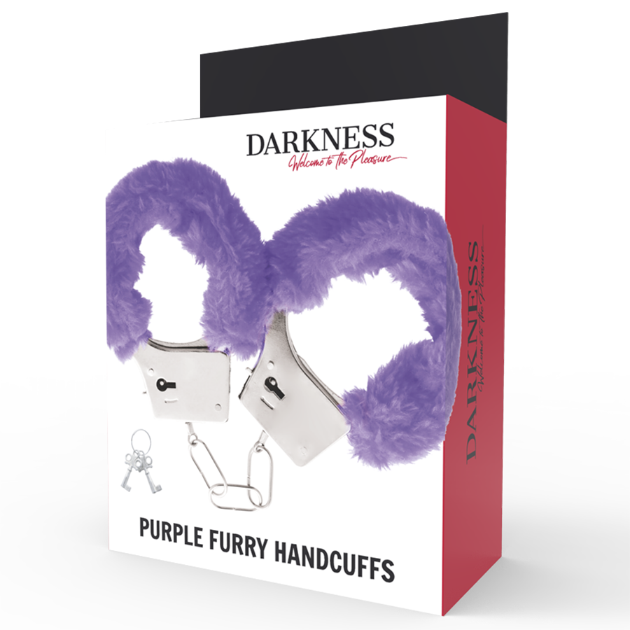 DARKNESS - MANETTE IN METALLO FODERATE LILLA - DARKNESS BONDAGE | Lingerie Harness Boutique