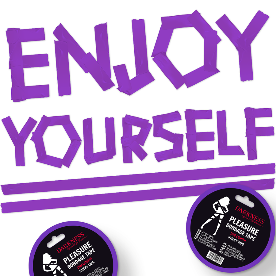 DARKNESS - NASTRO BONDAGE ADESIVO LILLA 15M - DARKNESS BONDAGE | Lingerie Harness Boutique