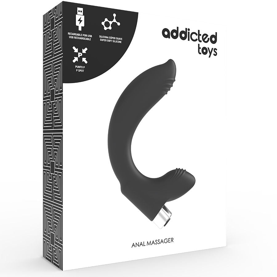 ADDICTED TOYS - VIBRATORE PROSTATICO RICARICABILE MODELLO 7 - NERO - ADDICTED TOYS | Lingerie Harness Boutique