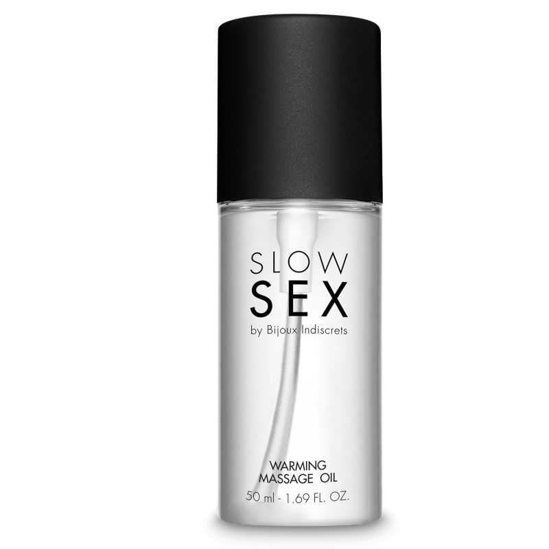 BIJOUX - OLIO DA MASSAGGIO SESSO LENTO EFFETTO CALORE 50 ML - BIJOUX SLOW SEX | Lingerie Harness Boutique