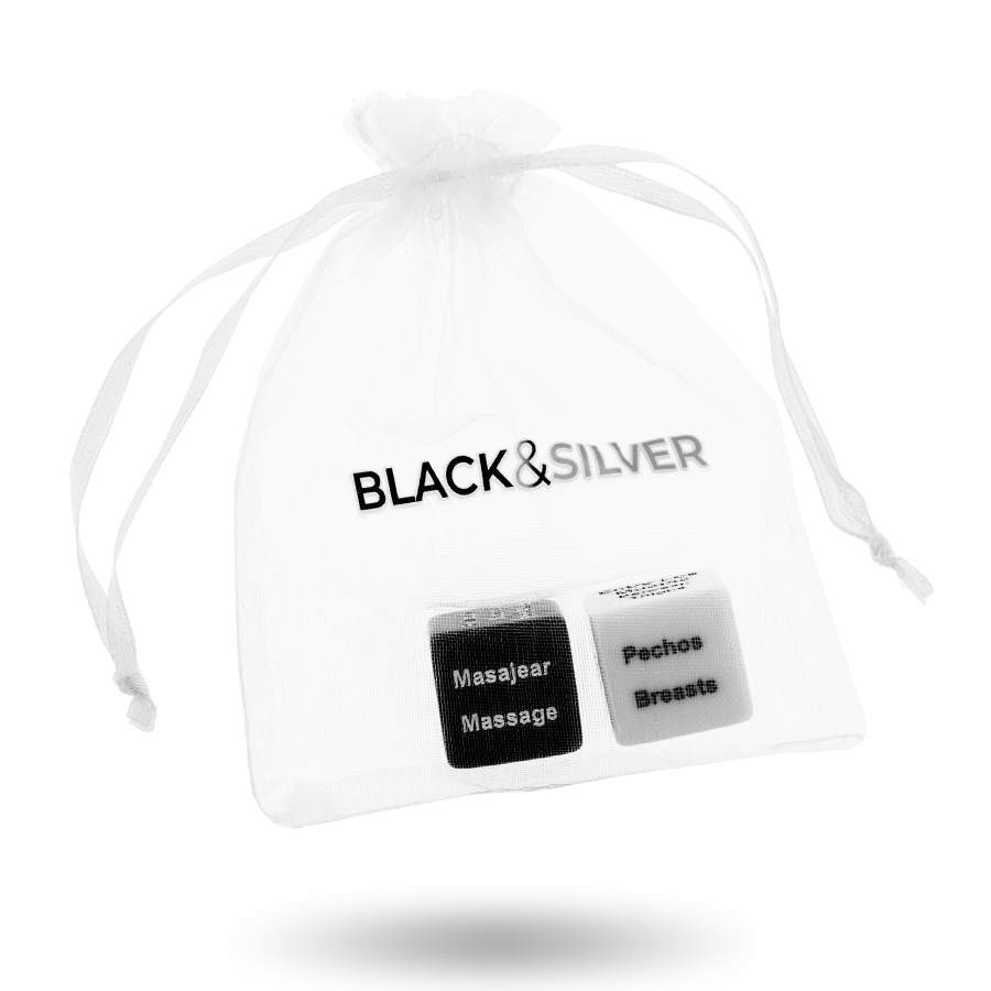 BLACK&SILVER - DADI PER COPPIE ES/EN - BLACK&SILVER | Lingerie Harness Boutique