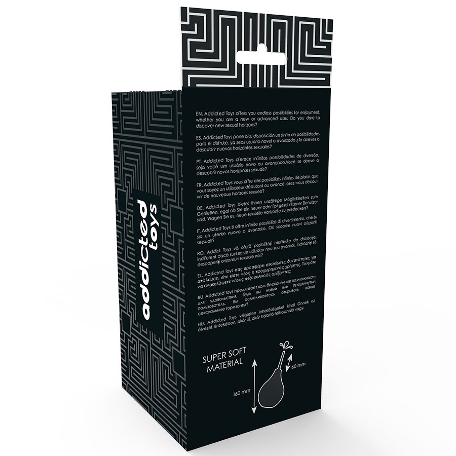 ADDICTED TOYS - DOCCIA ANALE NERA - ADDICTED TOYS | Lingerie Harness Boutique