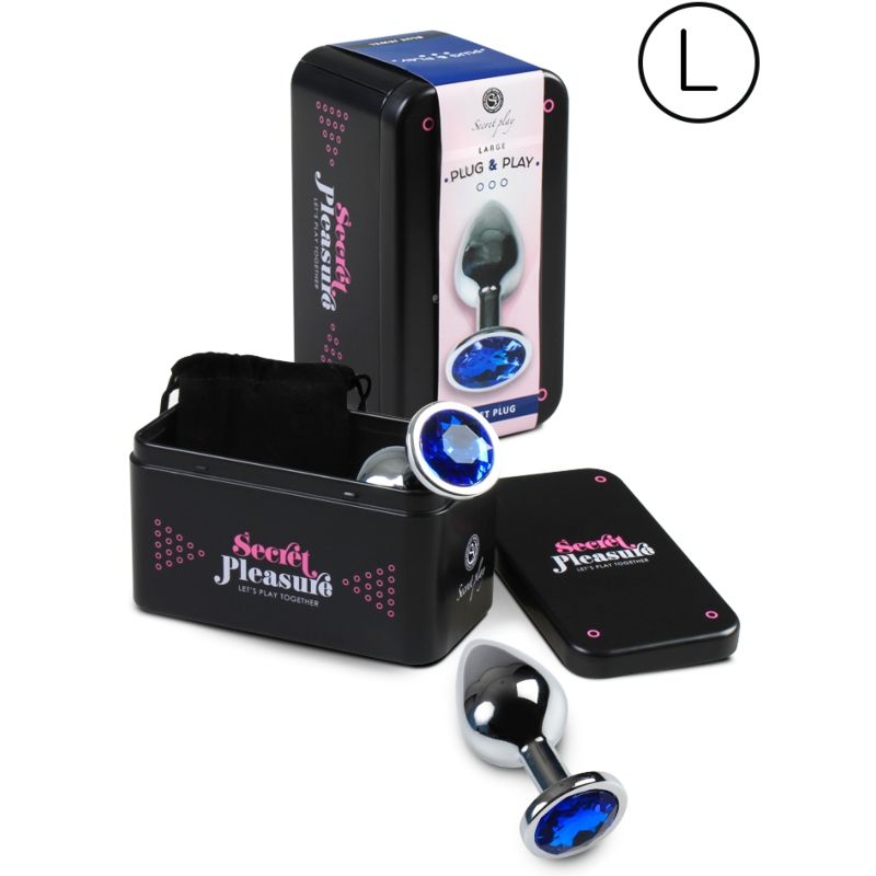 SECRETPLAY - PLUG ANALE TAGLIA L BLU - SECRETPLAY TOYS | Lingerie Harness Boutique