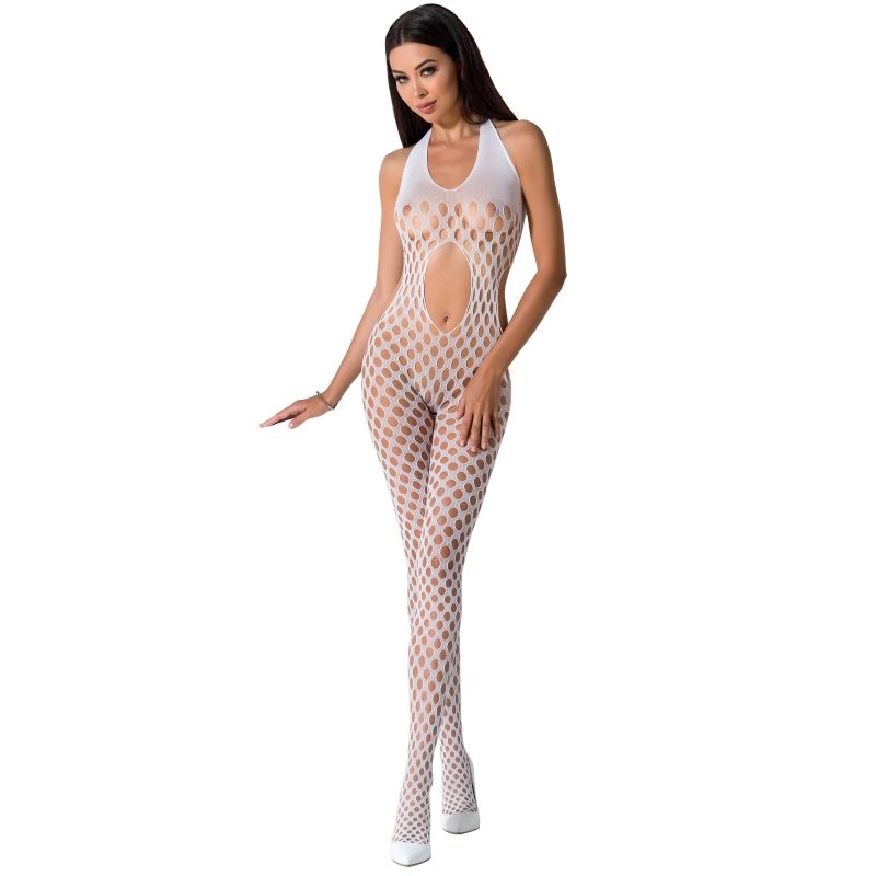 PASSION - WOMAN BS065 BODYSTOCKING BIANCO TAGLIA UNICA - PASSION WOMAN | Lingerie Harness Boutique
