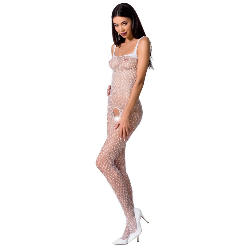 PASSION - WOMAN BS071 BODYSTOCKING BIANCO TAGLIA UNICA - PASSION WOMAN | Lingerie Harness Boutique