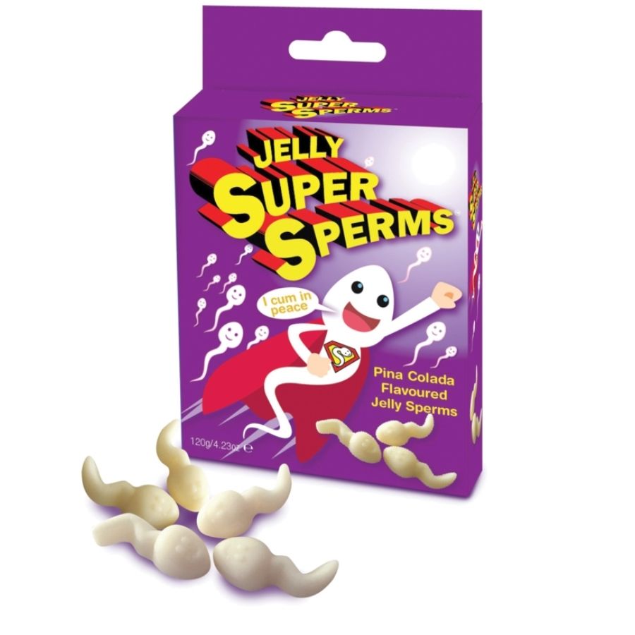 SPENCER & FLEETWOOD - JELLY SUPER SPERM GOMMIES FORMA SPERMA 120 GR - SPENCER & FLETWOOD | Lingerie Harness Boutique