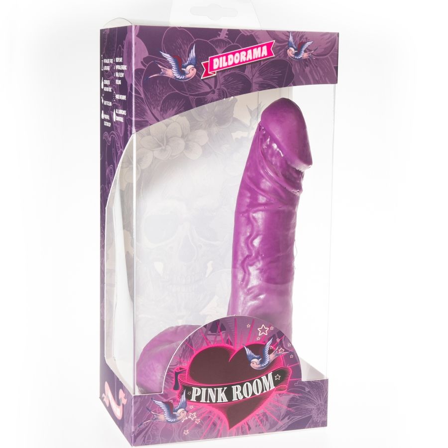 PINK ROOM - EBAN DILDO REALISTICO VIOLA 19 CM - PINK ROOM | Lingerie Harness Boutique