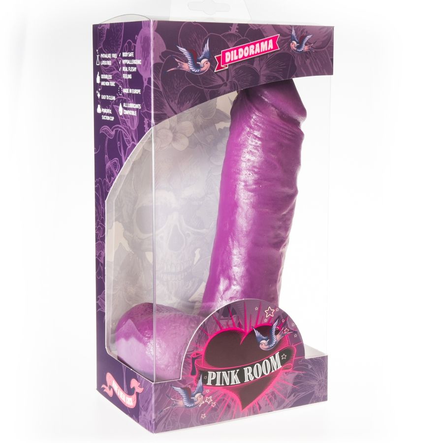 PINK ROOM - ANTON DILDO REALISTICO VIOLA 21,5 CM - PINK ROOM | Lingerie Harness Boutique