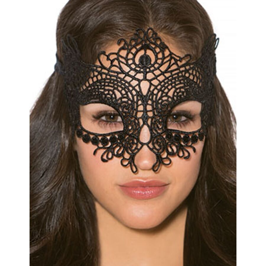 QUEEN LINGERIE - MASCHERA IN PIZZO TAGLIA UNICA - QUEEN LINGERIE | Lingerie Harness Boutique