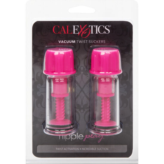 CALEXOTICS - VACCUM TWIST PINK NIPPLE SUCTION CUP - CALEXOTICS | Lingerie Harness Boutique