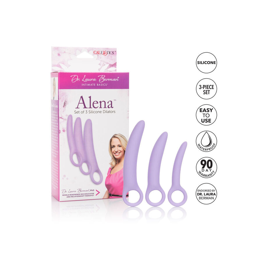 CALEXOTICS - DR LAURA BERMAN ALENA SET DI 3 DILATORI IN SILICONE - CALEXOTICS | Lingerie Harness Boutique