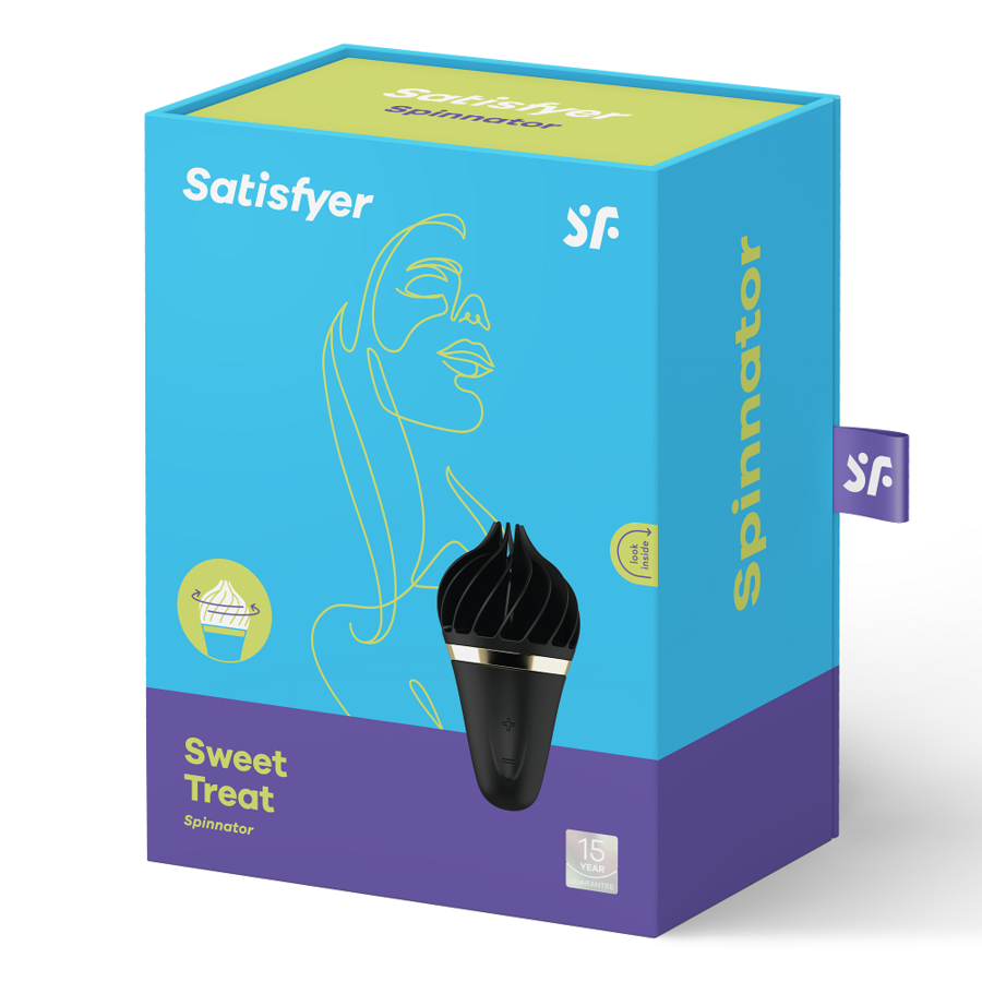 SATISFYER - SPINNATOR SWEET TREAT NERO - SATISFYER SPINNATOR | Lingerie Harness Boutique