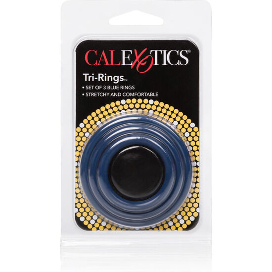 CALEXOTICS - TRI-ANELLI BLU - CALEXOTICS | Lingerie Harness Boutique