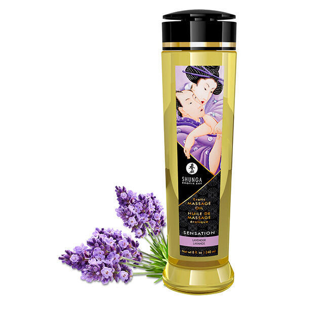 SHUNGA - OLIO DA MASSAGGIO EROTICO SENSAZIONALE 240 ML - SHUNGA OILS | Lingerie Harness Boutique