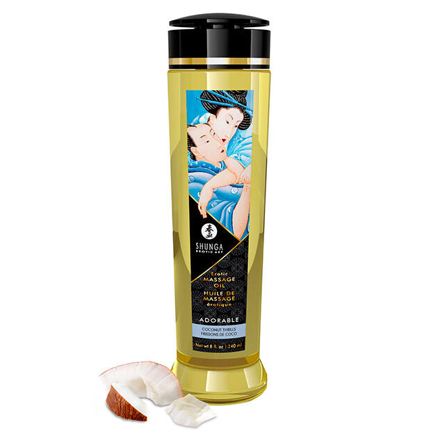 SHUNGA - ADORABILE OLIO DA MASSAGGIO EROTICO 240 ML - SHUNGA OILS | Lingerie Harness Boutique